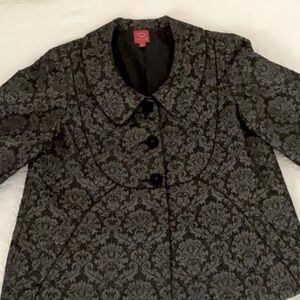 Oscar de la Renta Brocade Swing Jacket, Size 12